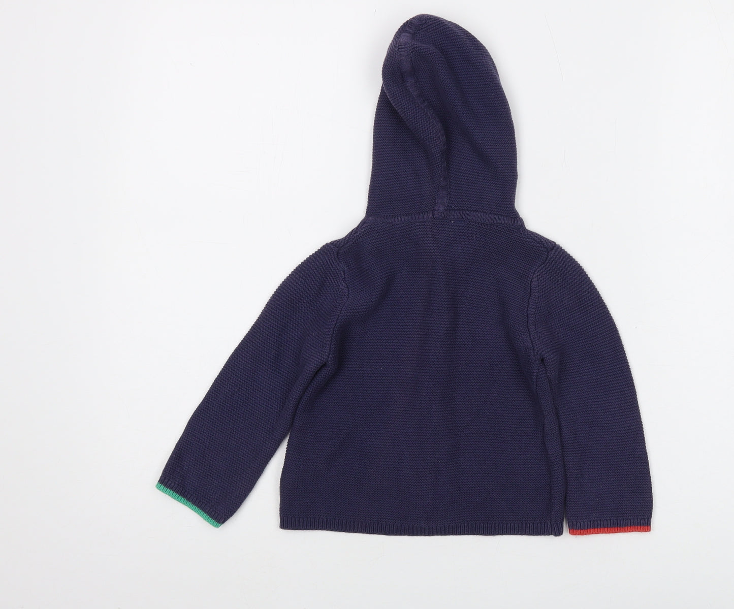 Joules Unisex Baby Blue Cardigan 18-24M Cotton Knit Hooded