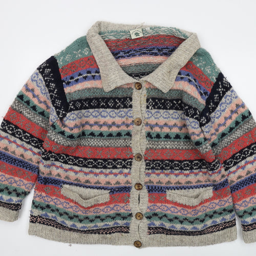 Pachamama Women's Multicoloured Wool Cardigan L