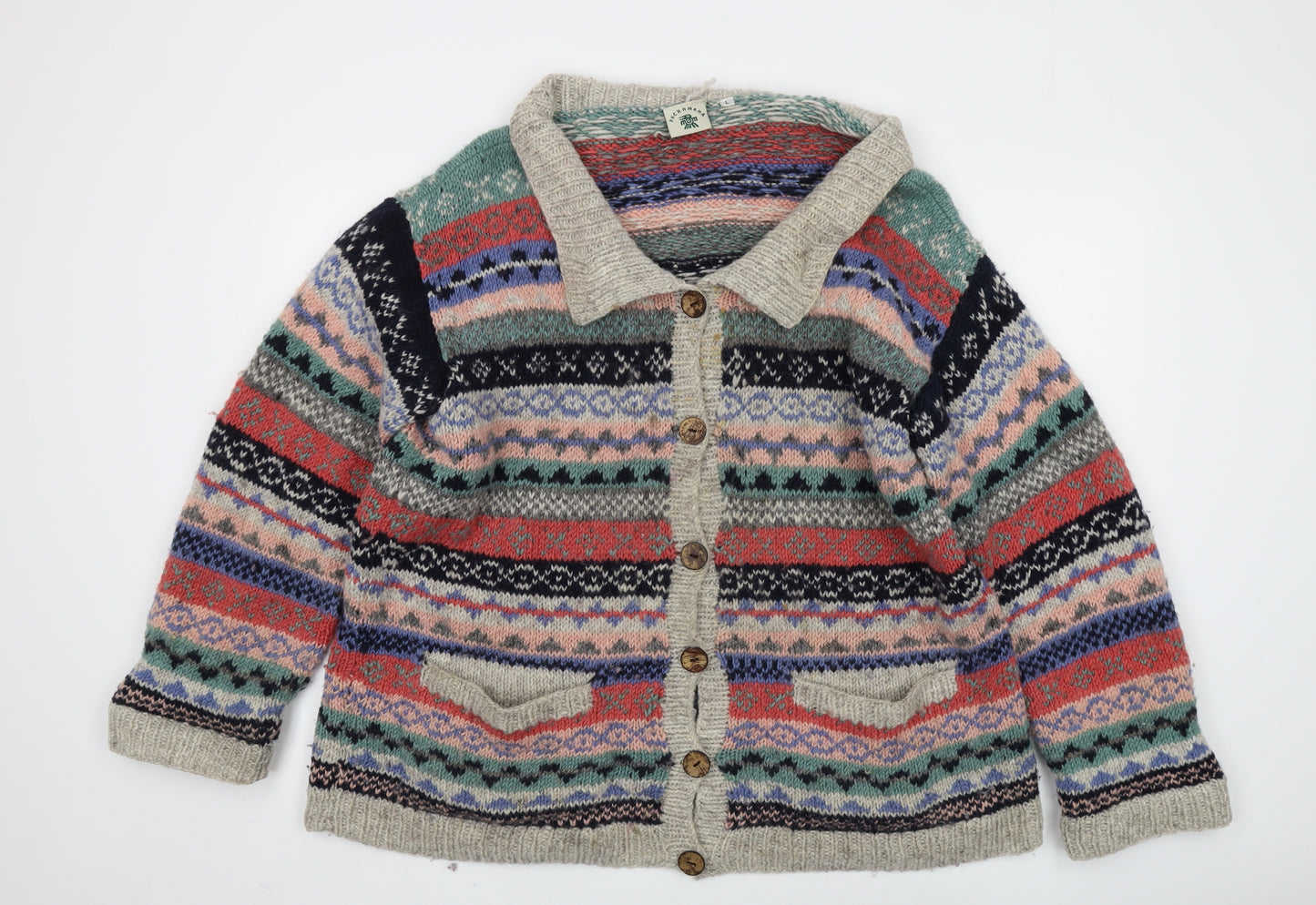 Pachamama Women's Multicoloured Wool Cardigan L