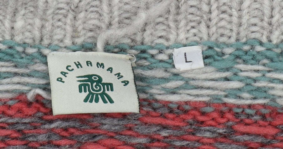 Pachamama Women's Multicoloured Wool Cardigan L