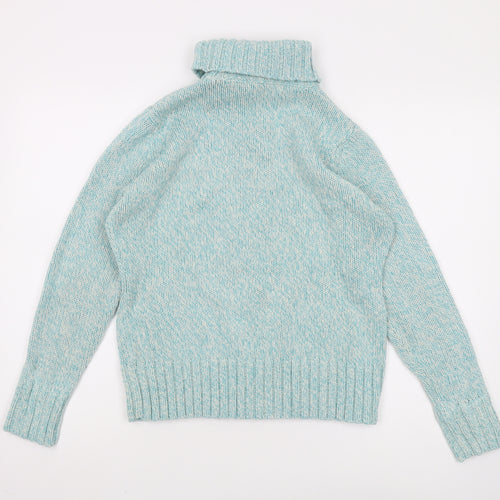EWM Women's Blue Cable-Knit Pullover Jumper M