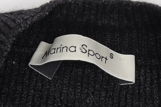 Marina Sport Women's Black V-Neck Pullover Jumper S