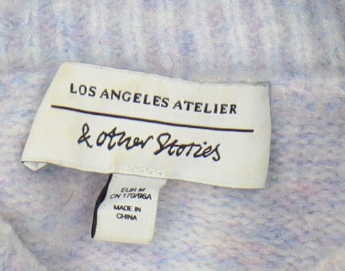 & Other Stories Women's Multicoloured Mock Neck Jumper M