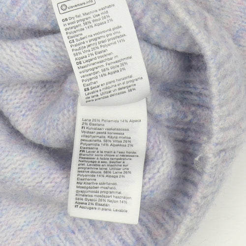 & Other Stories Women's Multicoloured Mock Neck Jumper M
