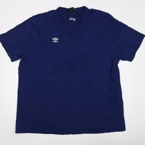 Umbro Men's Blue 4XL Crew Neck Short Sleeve T-Shirt