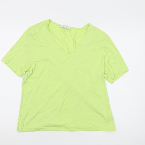 Colebrooke Green V-Neck T-Shirt for Women, Medium