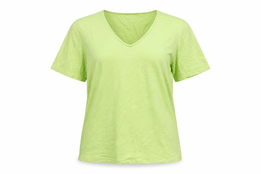 Colebrooke Green V-Neck T-Shirt for Women, Medium