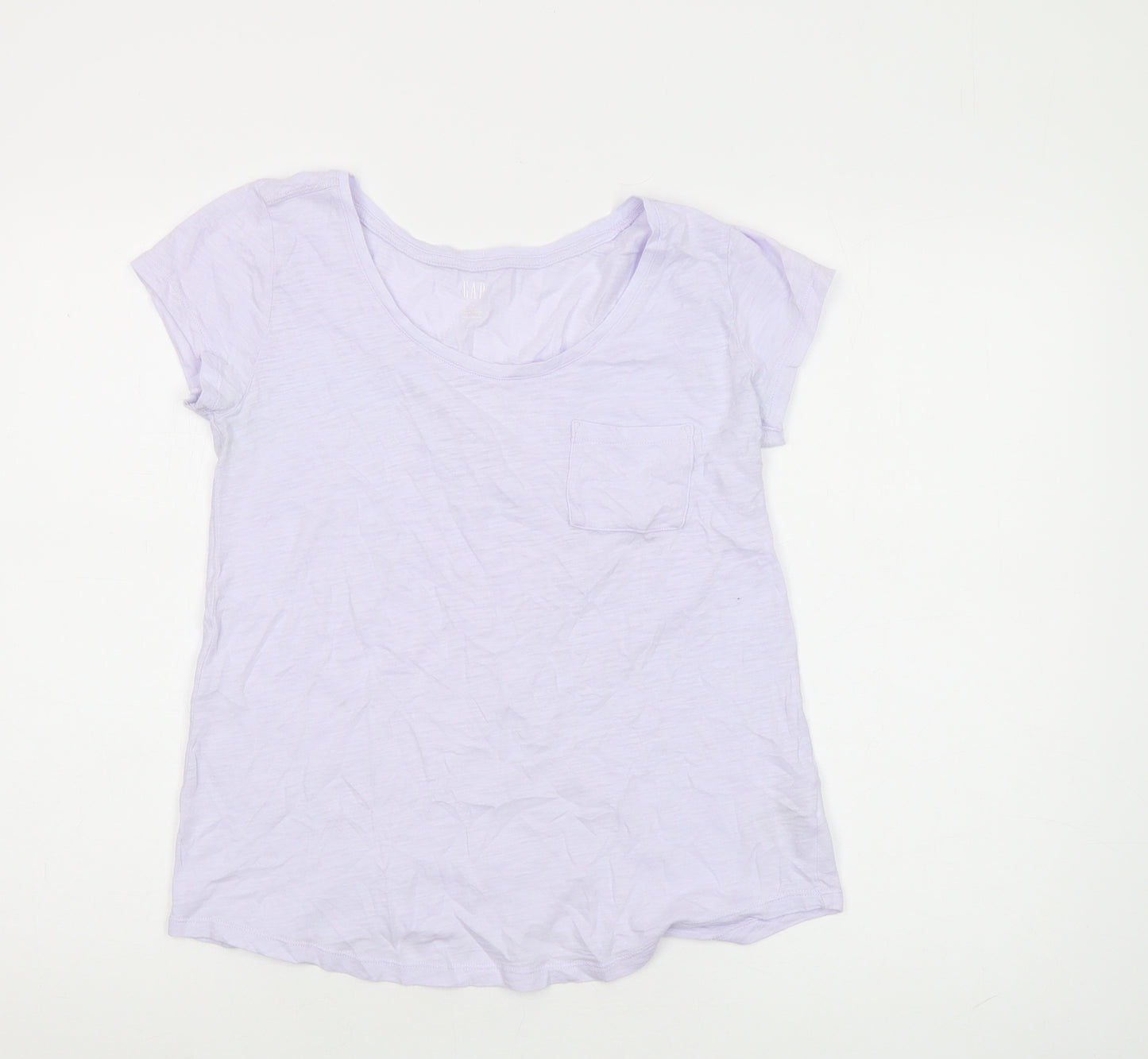 Gap Women's Purple Basic T-Shirt, Size S, Short Sleeve