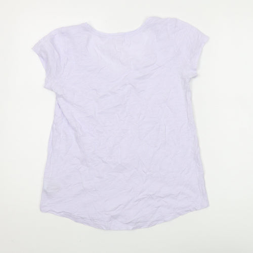 Gap Women's Purple Basic T-Shirt, Size S, Short Sleeve