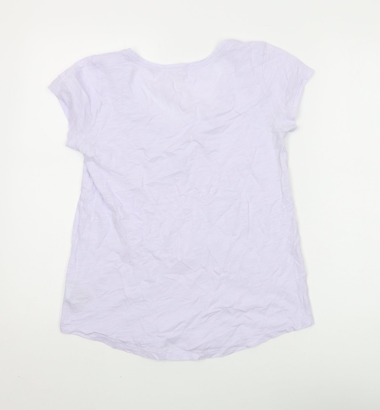 Gap Women's Purple Basic T-Shirt, Size S, Short Sleeve