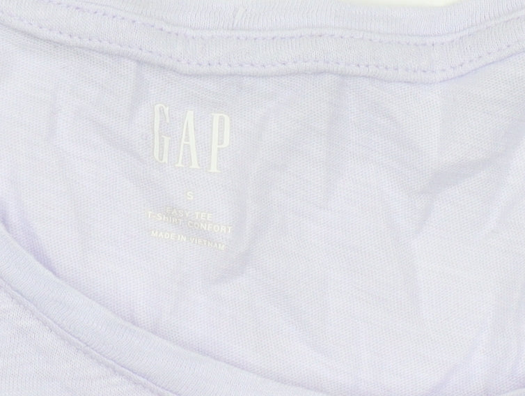 Gap Women's Purple Basic T-Shirt, Size S, Short Sleeve