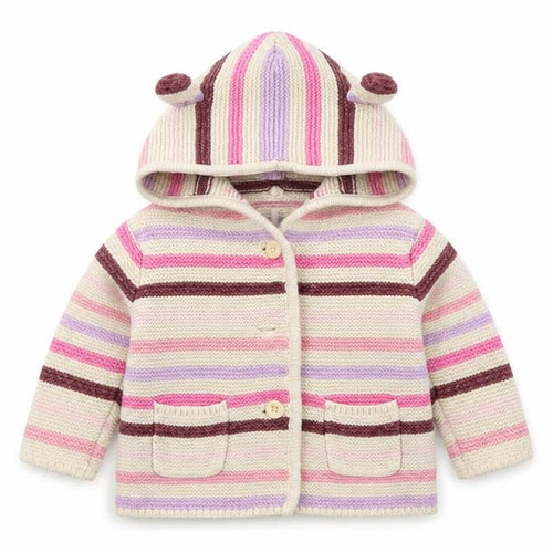 Baby GAP Unisex Multicoloured Striped Cardigan 3-6 Months