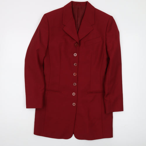 Next Women's Red Wool Blazer UK 8 Classic Style