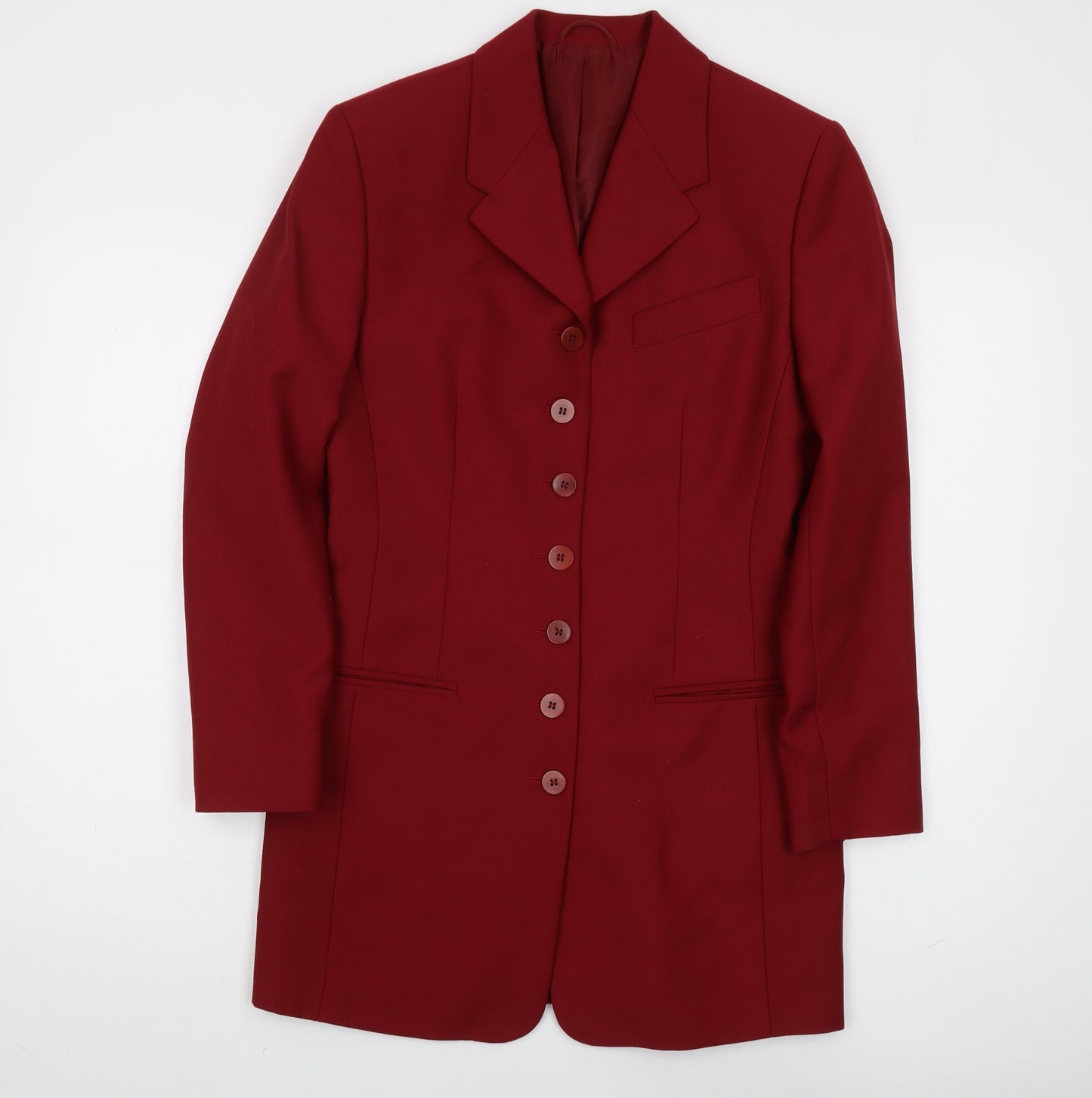 Next Women's Red Wool Blazer UK 8 Classic Style