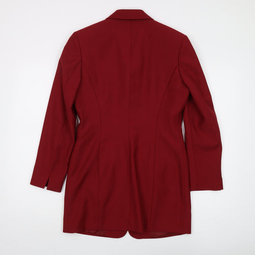 Next Women's Red Wool Blazer UK 8 Classic Style