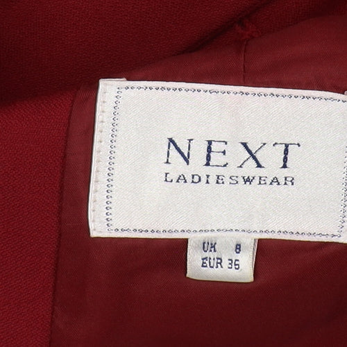 Next Women's Red Wool Blazer UK 8 Classic Style