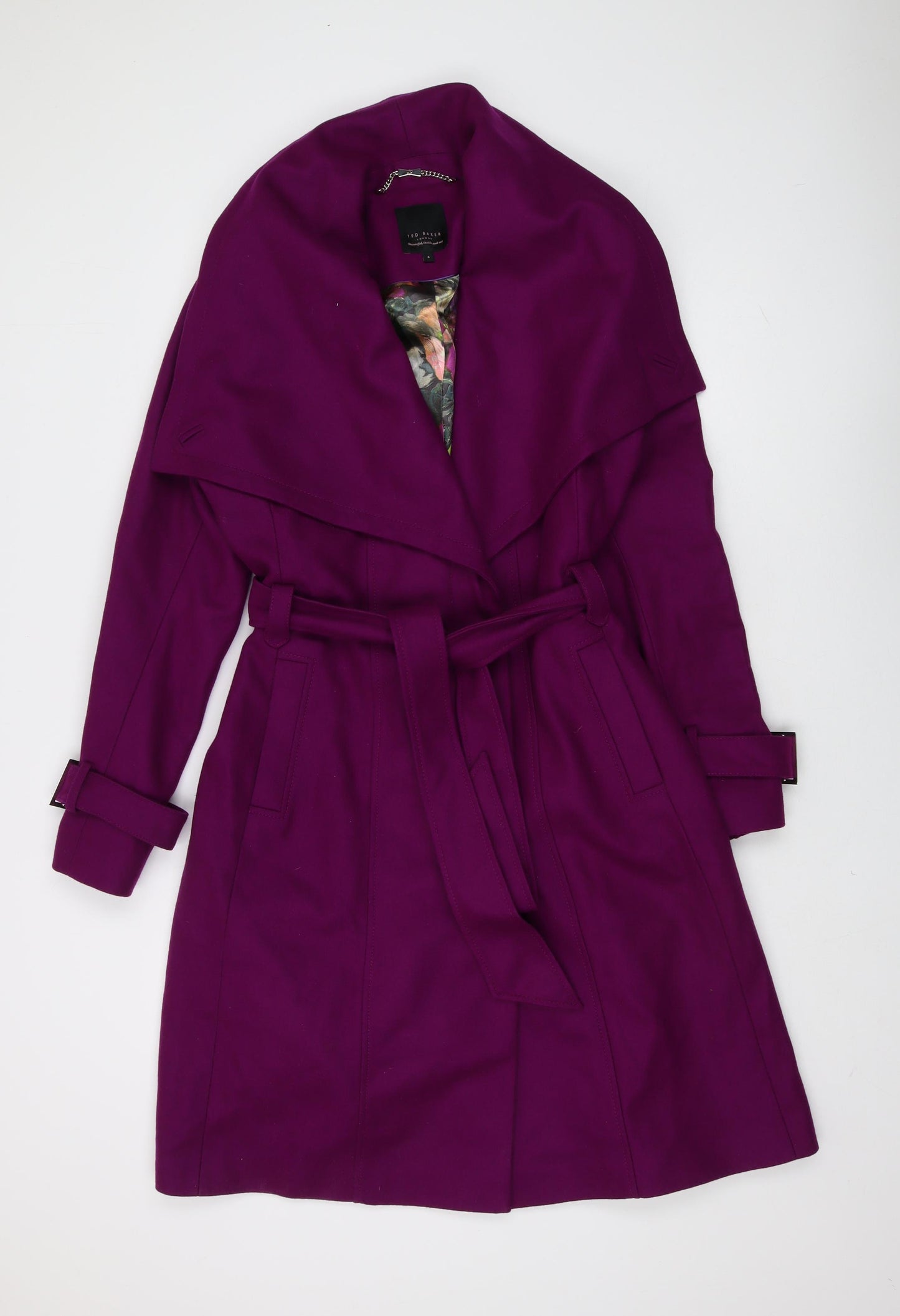 Ted Baker Women's Purple Trench Coat Size 14