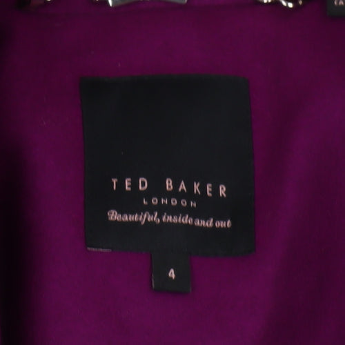 Ted Baker Women's Purple Trench Coat Size 14