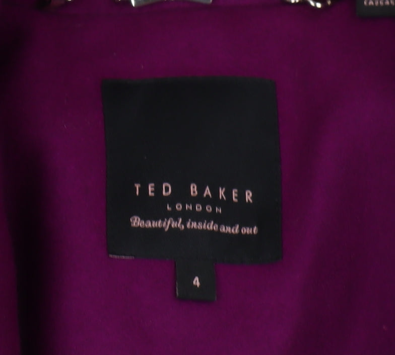 Ted Baker Women's Purple Trench Coat Size 14