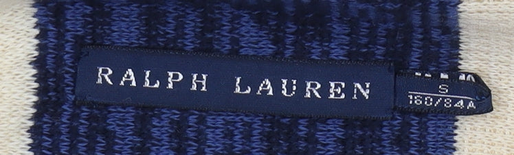 Ralph Lauren Women's Blue Striped Cardigan S