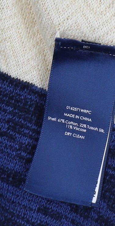 Ralph Lauren Women's Blue Striped Cardigan S