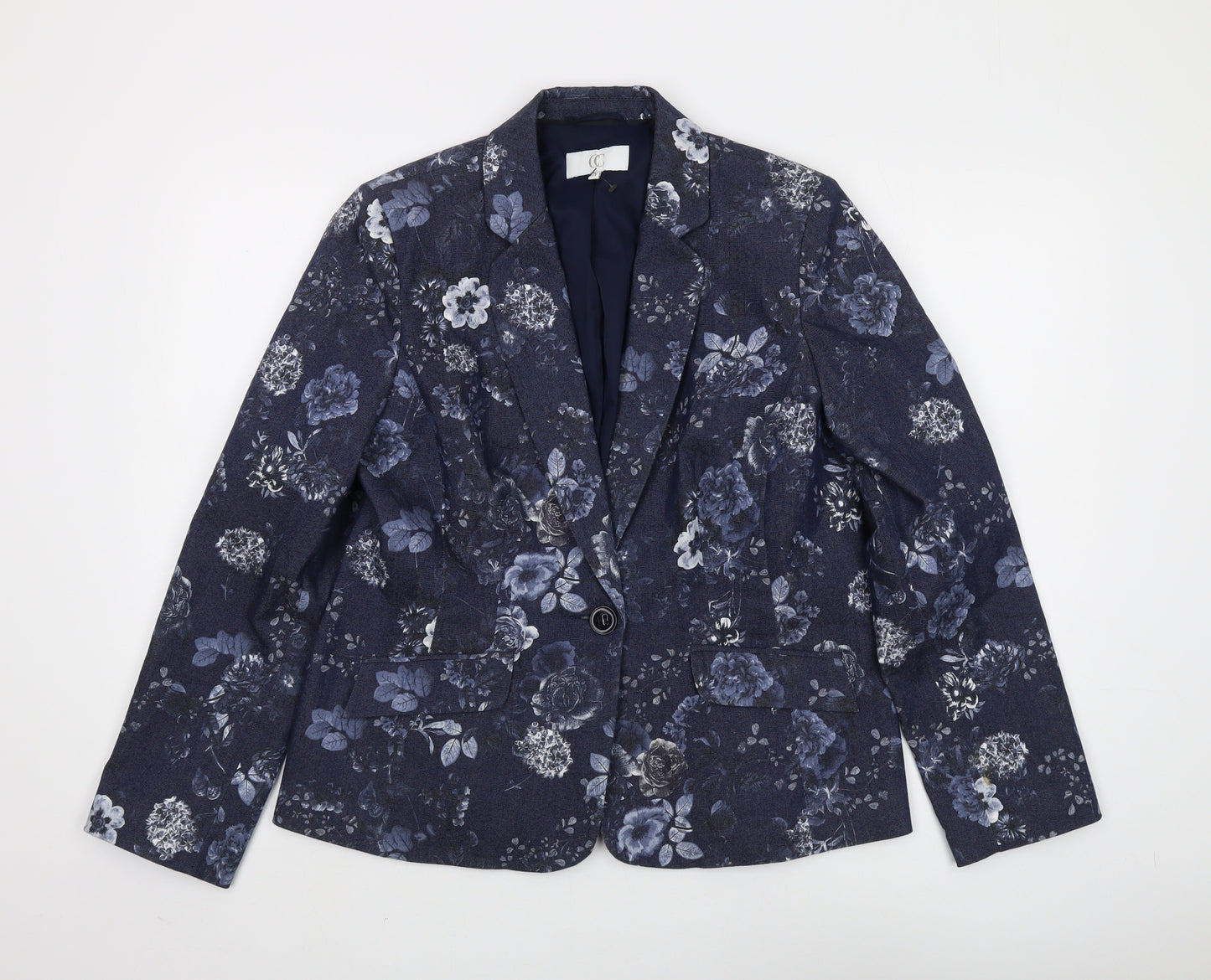 CC Women's Multicoloured Floral Blazer Size 14