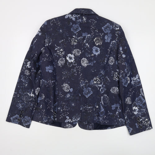 CC Women's Multicoloured Floral Blazer Size 14