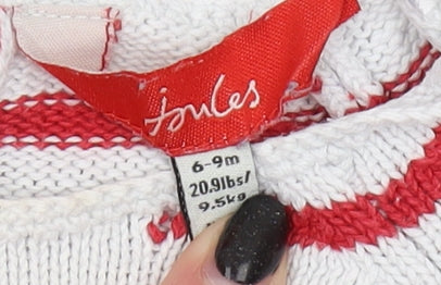 Joules Unisex Multicoloured Dinosaur Jumper, 6-9 Months