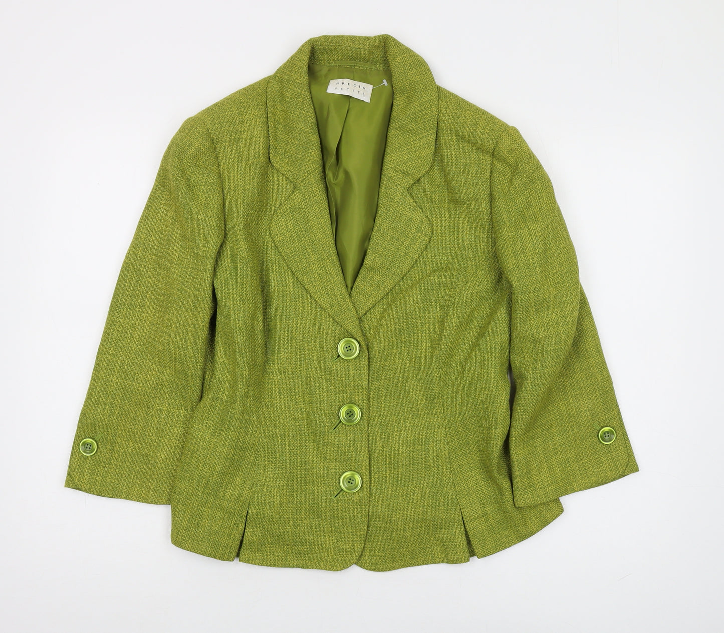 Precis Petite Women's Green Blazer Size 16 Classic Style