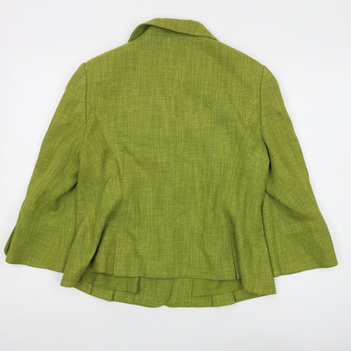 Precis Petite Women's Green Blazer Size 16 Classic Style