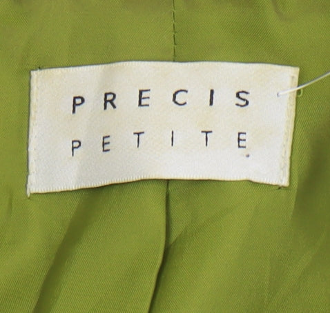 Precis Petite Women's Green Blazer Size 16 Classic Style