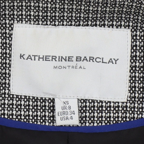 Katherine Barclay Black Women's Mid-Length Coat Size 8