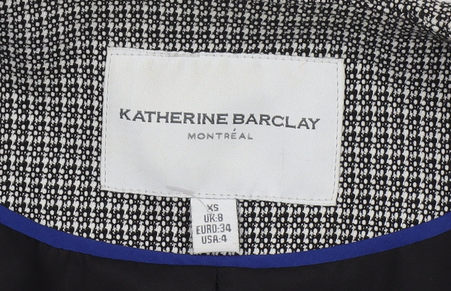 Katherine Barclay Black Women's Mid-Length Coat Size 8