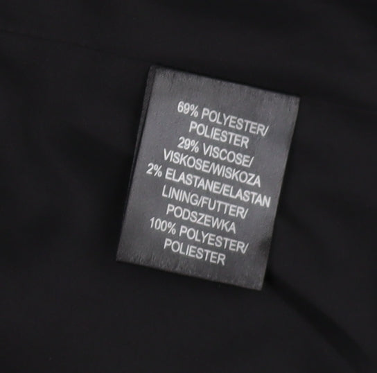 Katherine Barclay Black Women's Mid-Length Coat Size 8