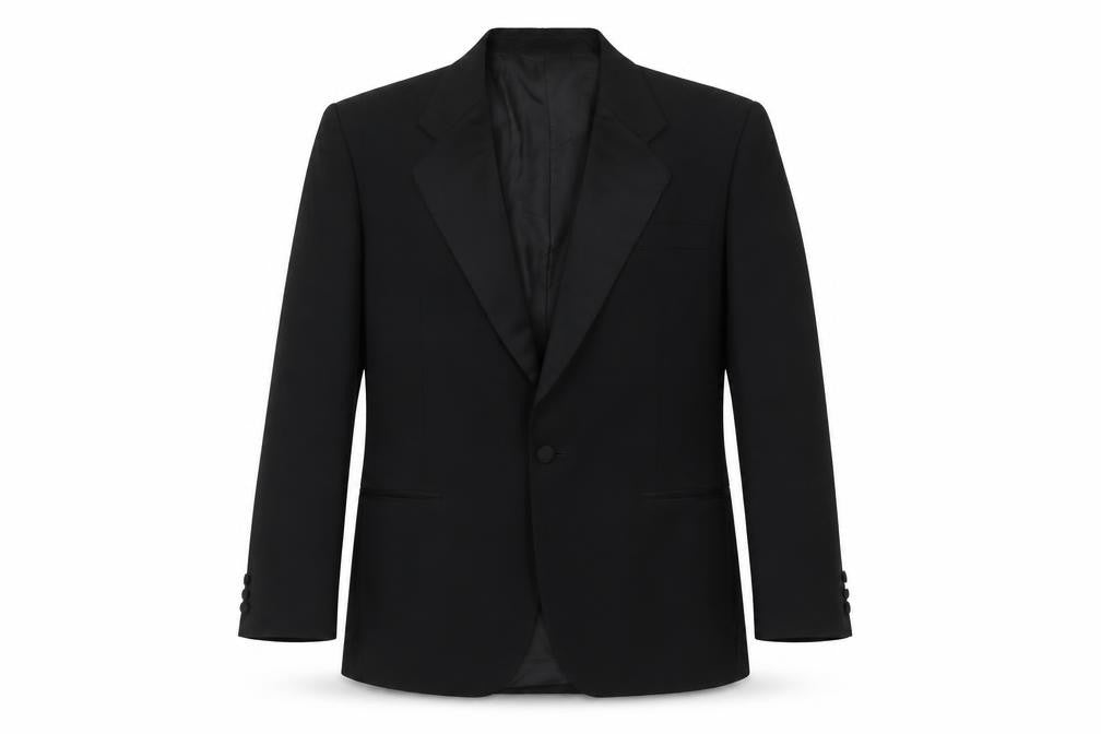 Front view of Chatsworth Men's Black Tuxedo Blazer 38S