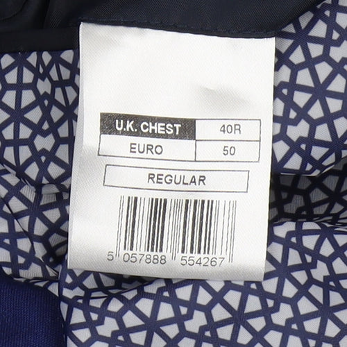 Limehaus Men's Blue Blazer - Size 40R, Regular Fit