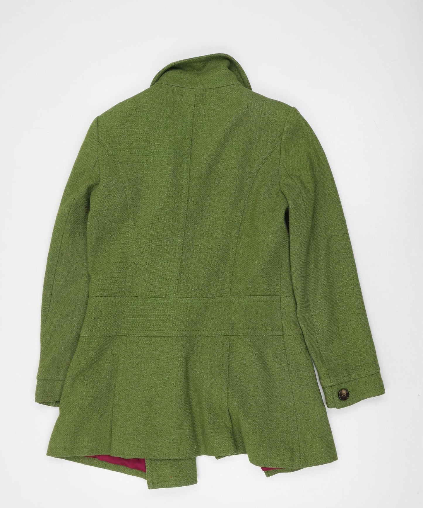 Next Women's Green Pea Coat Size 10 - Classic Style