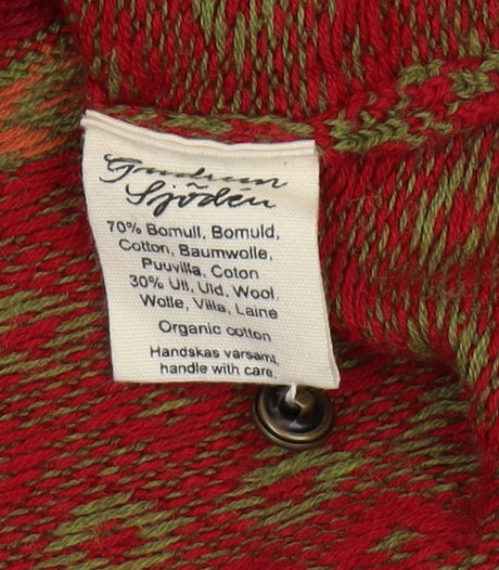 Gudrun Sjödén Women's Red Floral Cardigan XL
