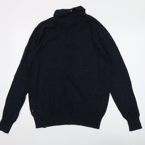 Superdry Men's Blue XL Collared Pullover Jumper