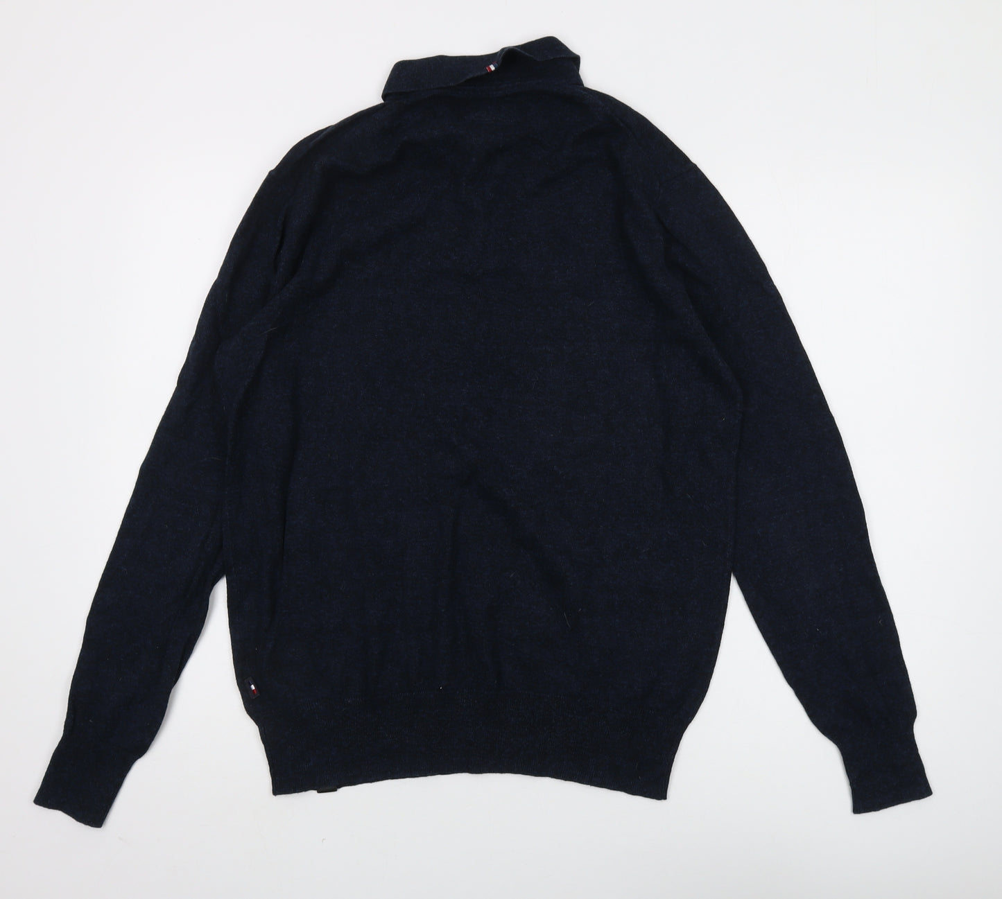 Superdry Men's Blue XL Collared Pullover Jumper