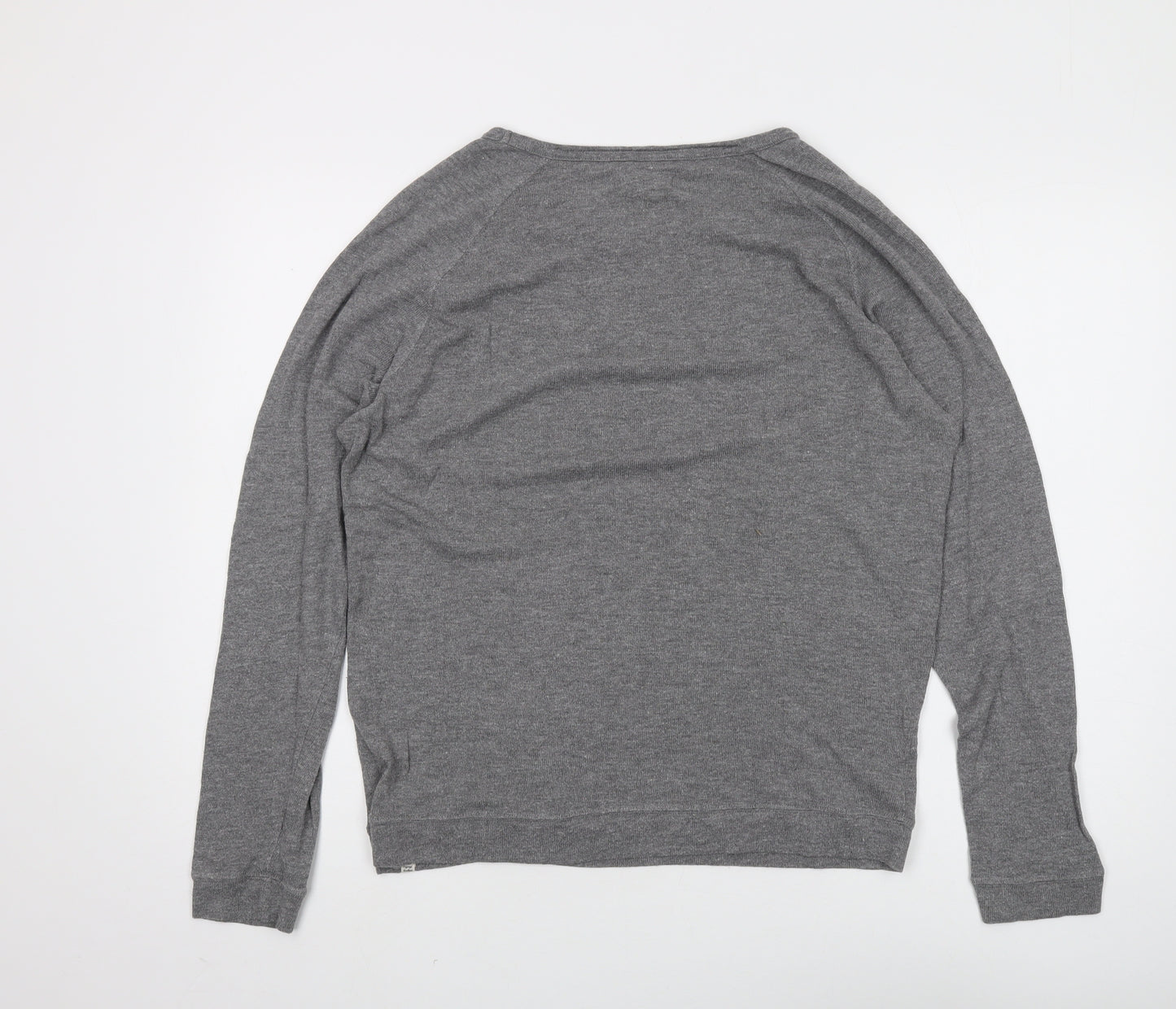 Billabong Women's Grey Graphic Long Sleeve T-Shirt - M