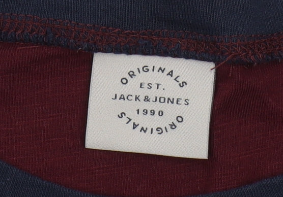 Jack & Jones Men's Multicoloured Crew Neck T-Shirt M