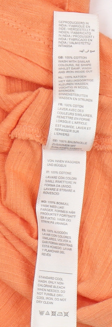 Fat Face Orange Women’s Basic T-Shirt UK 18 Relaxed Fit