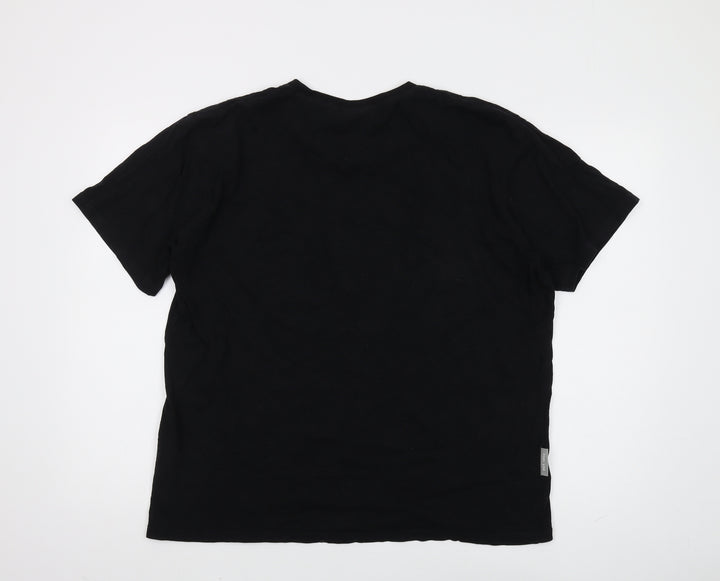 Peter Storm Men's Black Large Cotton T-Shirt