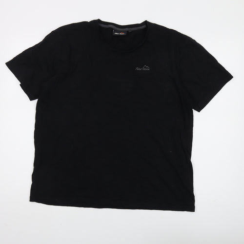 Peter Storm Men's Black Large Cotton T-Shirt