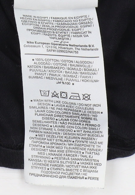 Nike Boys Black XL Graphic T-Shirt Short Sleeve