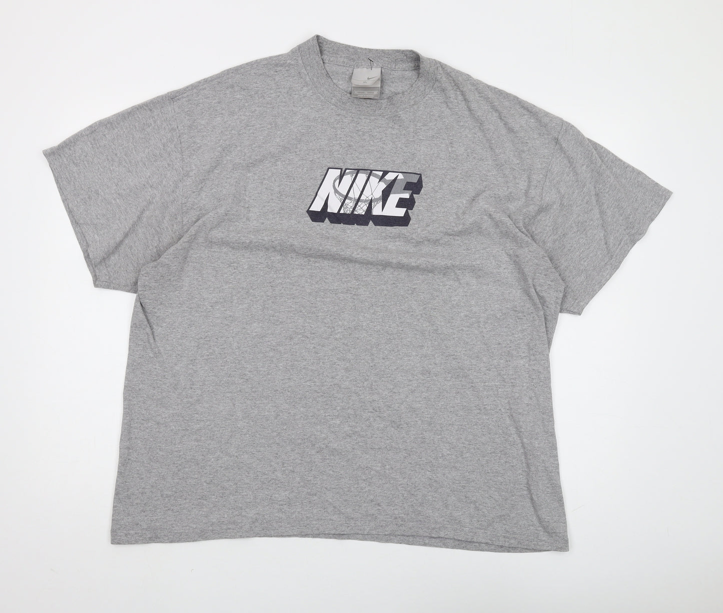 Nike Men's Grey XL Logo Graphic T-Shirt