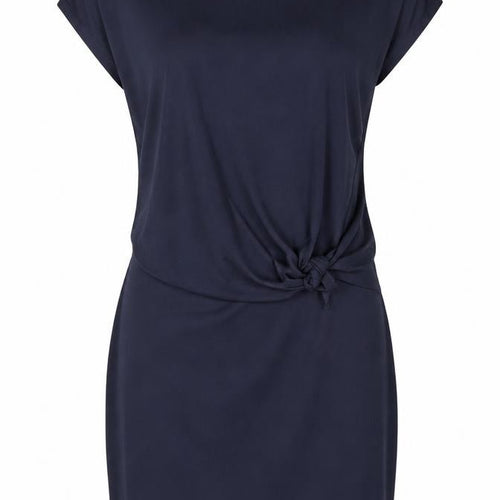 Oliver Bonas Women Navy Size 8 Mini Wrap Dress
