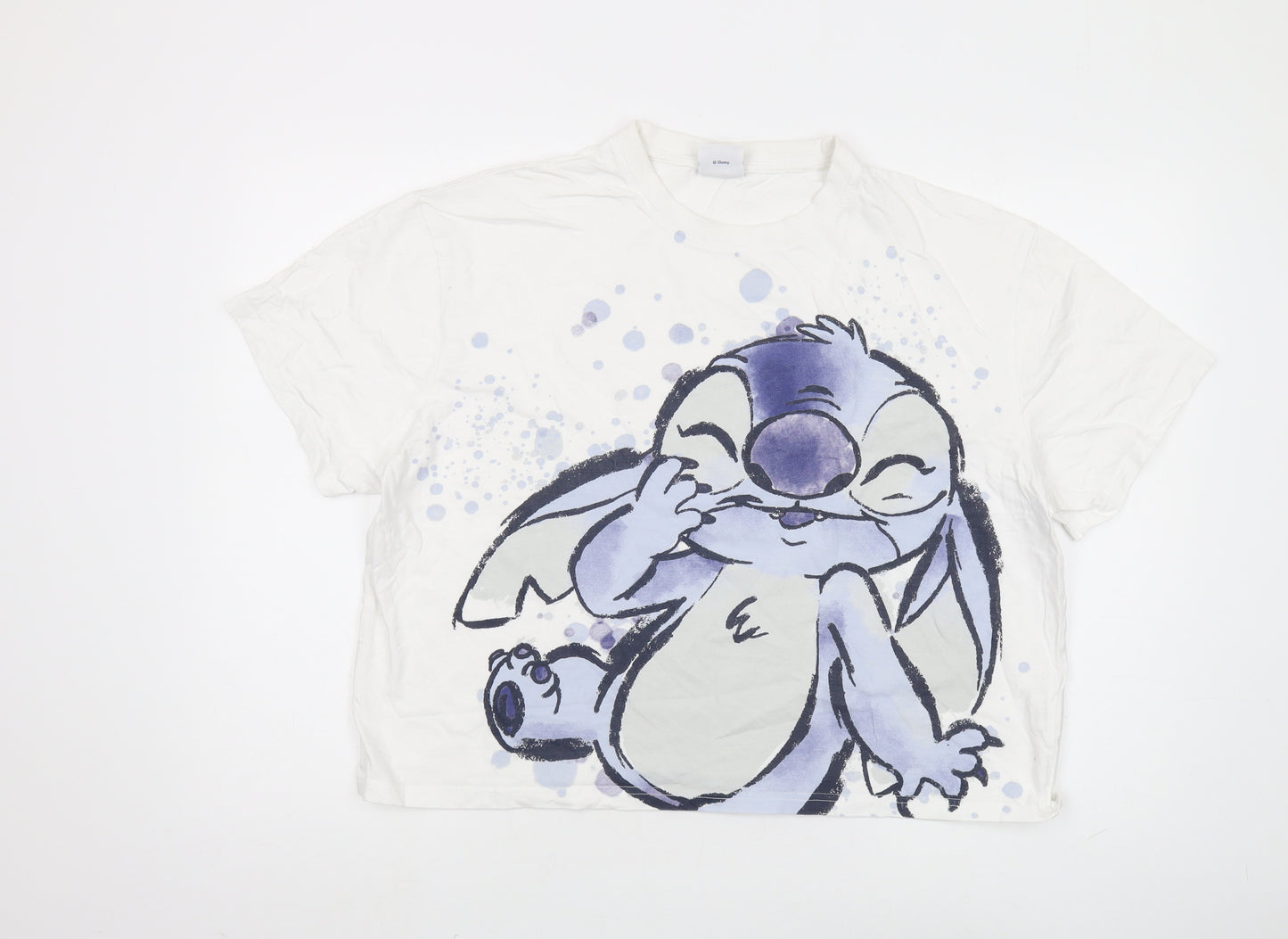 Disney Unisex Adults White M Cartoon T-Shirt