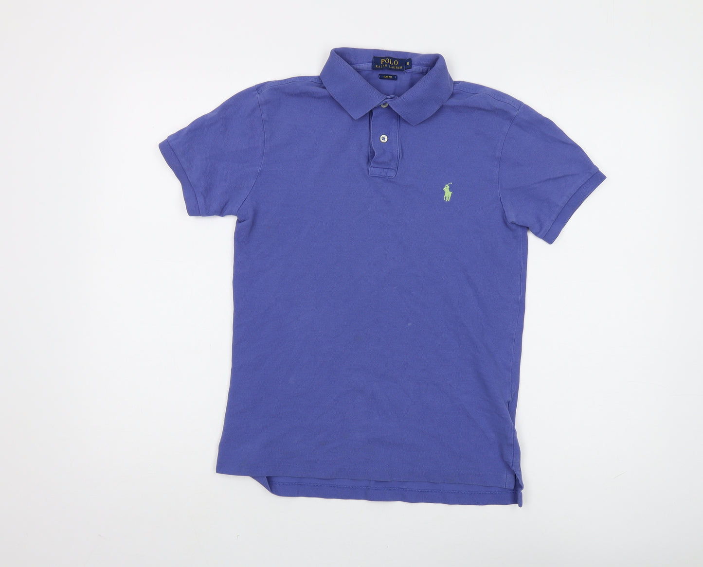 Polo Ralph Lauren Unisex Blue Slim Polo Shirt S